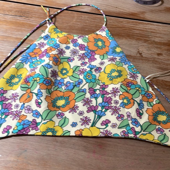 Zara boho floral halter crop top - Picture 5 of 5